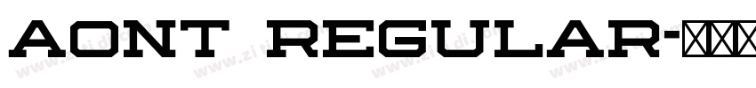 Aont Regular字体转换